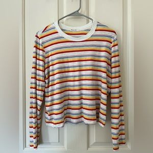 Marine Layer Long Sleeved Striped Shirt size L